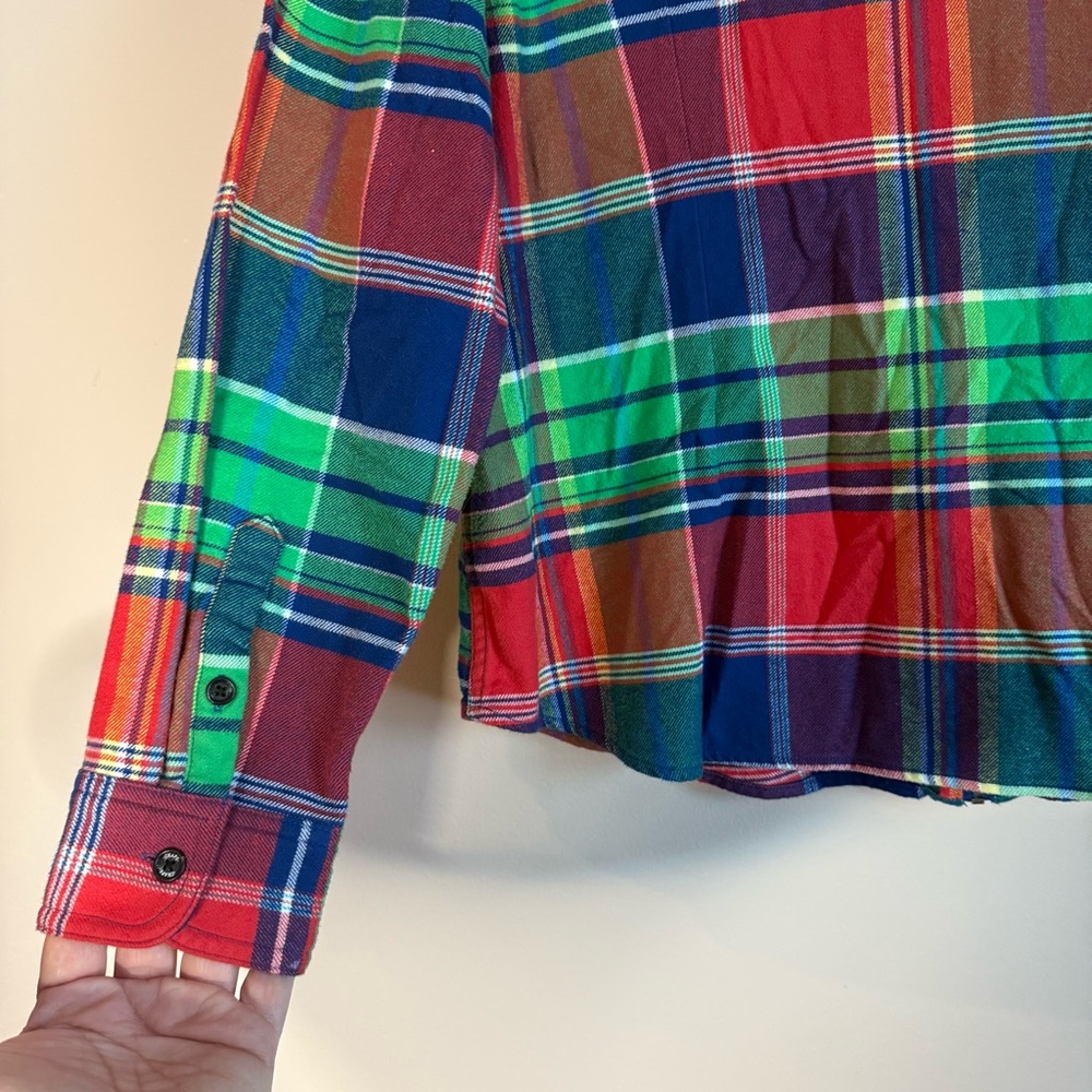CHAPS Blue Green Red Plaid Casual Zip Jacket SZ/LG New With Out Tags Cotton - Picture 6 of 10